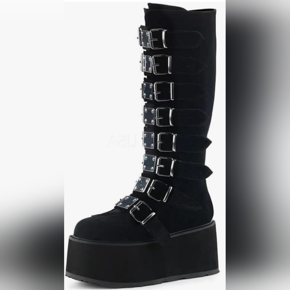 Shoes - UniqueStride Chunky Heel Goth Platform Boots